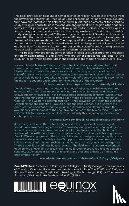 Wiebe, Donald - The Western Epistemic Tradition and the Scientific Study of Religion