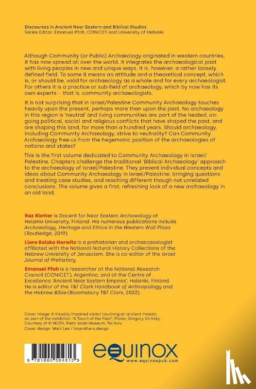  - Community Archaeology in Israel / Palestine