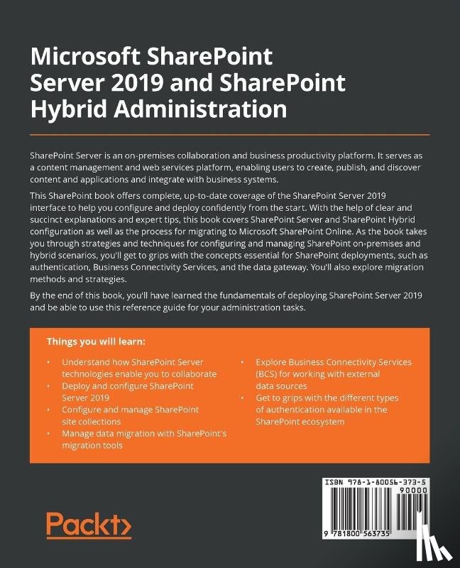 Guilmette, Aaron - Microsoft SharePoint Server 2019 and SharePoint Hybrid Administration