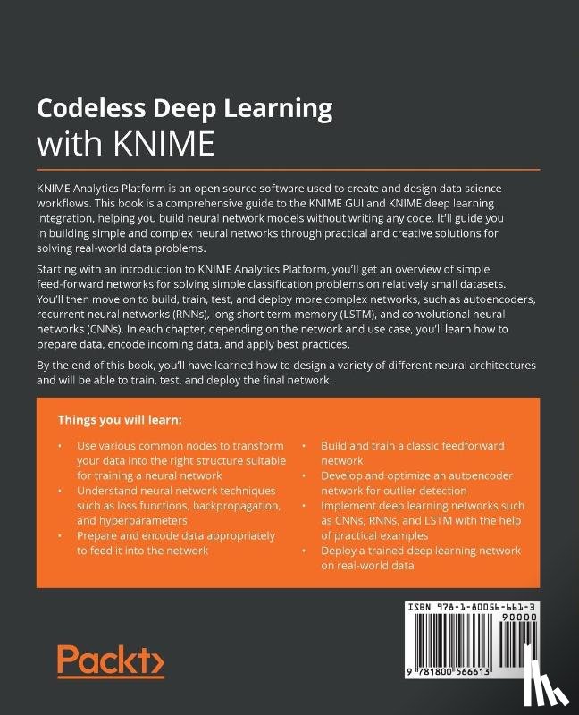 Melcher, Kathrin, Silipo, Rosaria - Codeless Deep Learning with KNIME