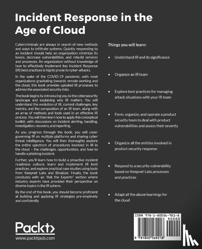 Ozkaya, Erdal - Incident Response in the Age of Cloud