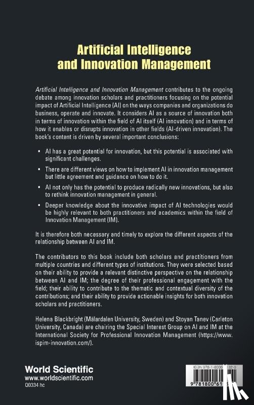  - Artificial Intelligence And Innovation Management
