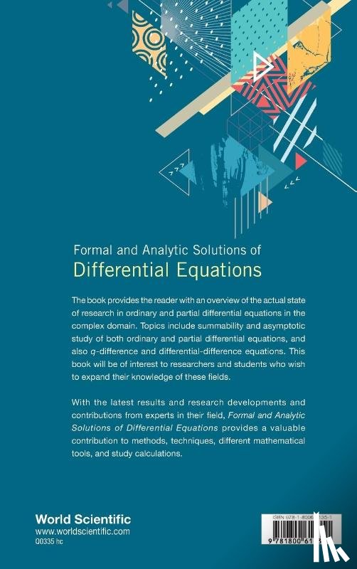  - Formal And Analytic Solutions Of Differential Equations