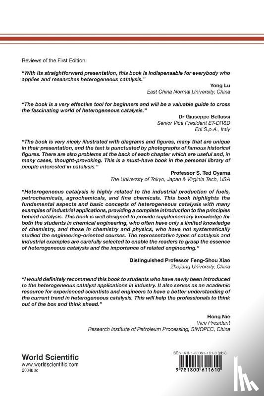 Prins, Roel (Eth Zurich, Wang, Anjie (Dalian Univ Of Technology, Li, Xiang (Tianjin Univ Of Science And Technology, Sapountzi, Foteini (Syngaschem Bv - Introduction To Heterogeneous Catalysis