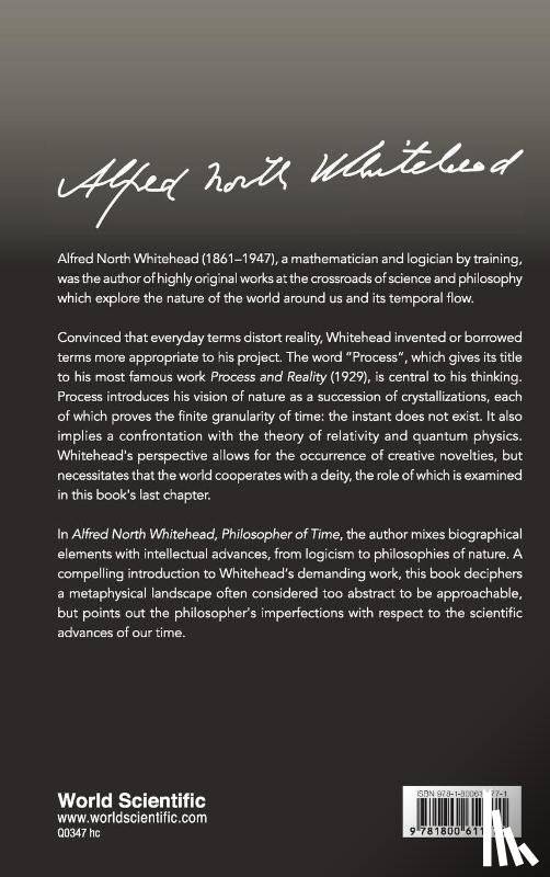 Lestienne, Remy (Cnrs Paris - Alfred North Whitehead, Philosopher Of Time