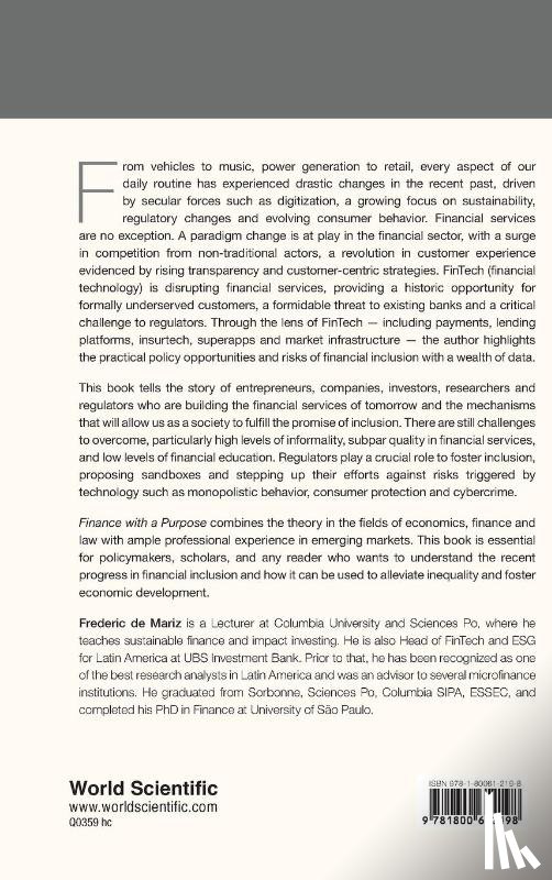 De Mariz, Frederic (Columbia Univ - Finance With A Purpose: Fintech, Development And Financial Inclusion In The Global Economy