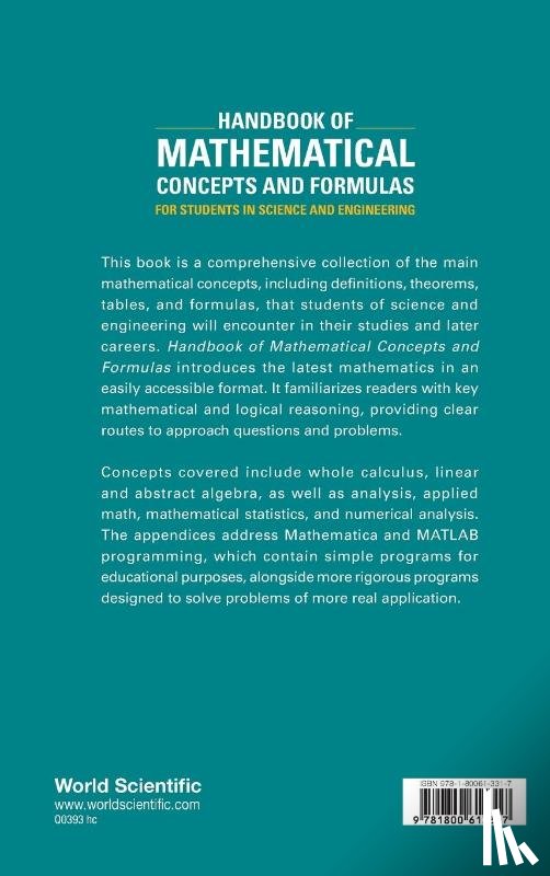 Asadzadeh Mohammad - HDBK MATH CONCEPTS & FORMULAS STUDENTS IN SCIENCE & ENG
