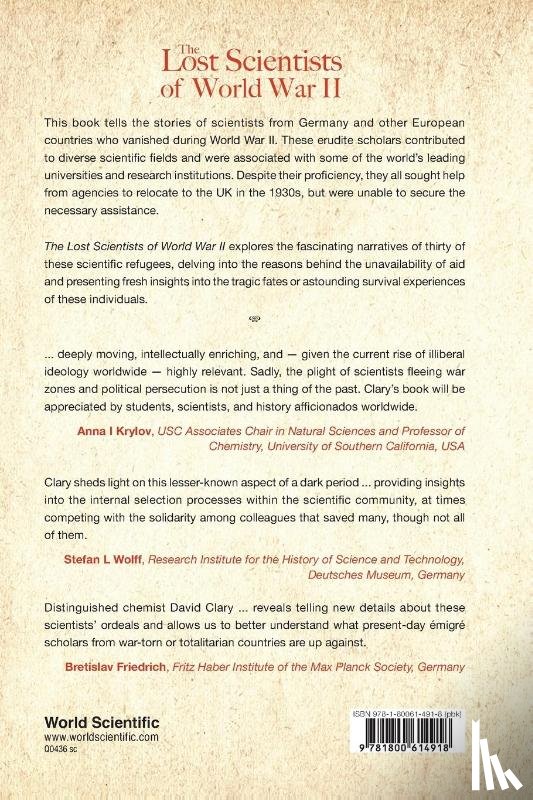 Clary, David C (University Of Oxford - Lost Scientists Of World War Ii, The