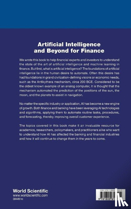 Marco Corazza, Rene Garcia Faisal Shah - ARTIFICIAL INTELLIGENCE AND BEYOND FOR FINANCE