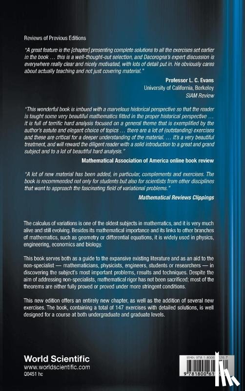 Bernard Dacorogna - INTRO TO CALCUL VARIA (4TH ED)