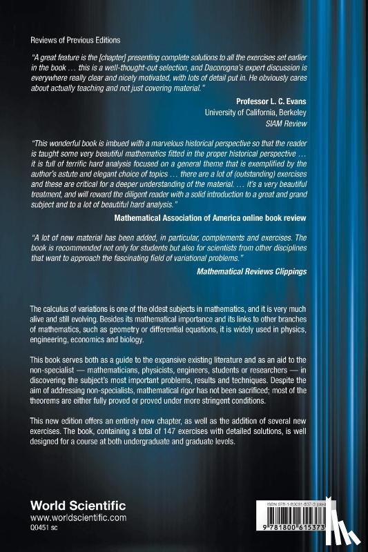 Dacorogna Bernard - Bernard Dacorogna: INTRO TO CALCUL VARIA (4TH ED)
