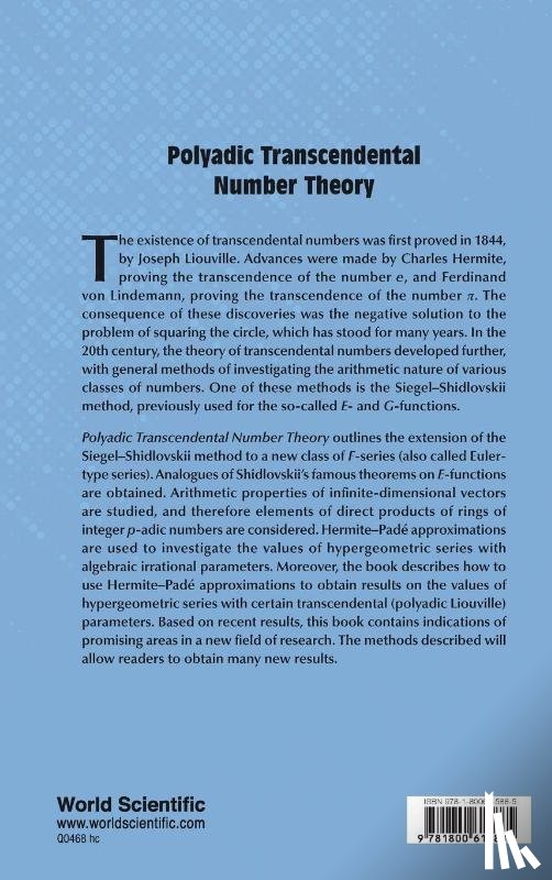 Chirskii, Vladimir G (Lomonosov Moscow State University - Polyadic Transcendental Number Theory