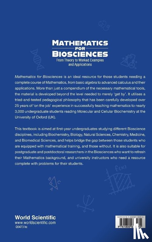 Elspeth F Garman, Nicola Laurieri - MATHEMATICS FOR BIOSCIENCES