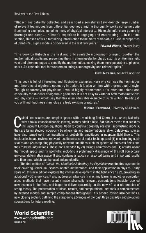 Hubsch, Tristan (Howard University - Calabi-yau Manifolds: A Bestiary For Physicists (2nd Edition)