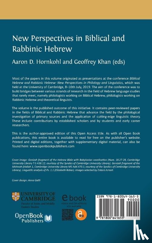  - New Perspectives in Biblical and Rabbinic Hebrew