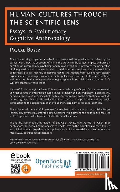 Boyer, Pascal - Human Cultures through the Scientific Lens