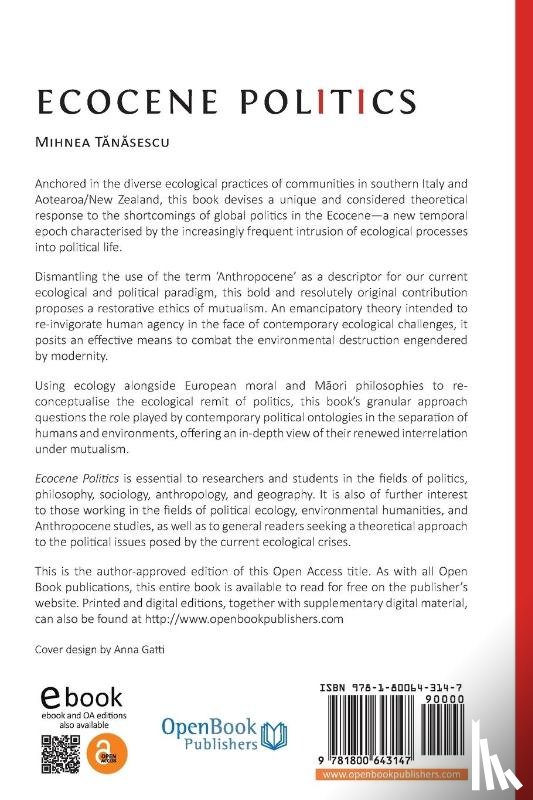 Tănăsescu, Mihnea - Ecocene Politics