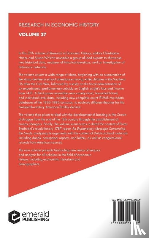  - Research in Economic History