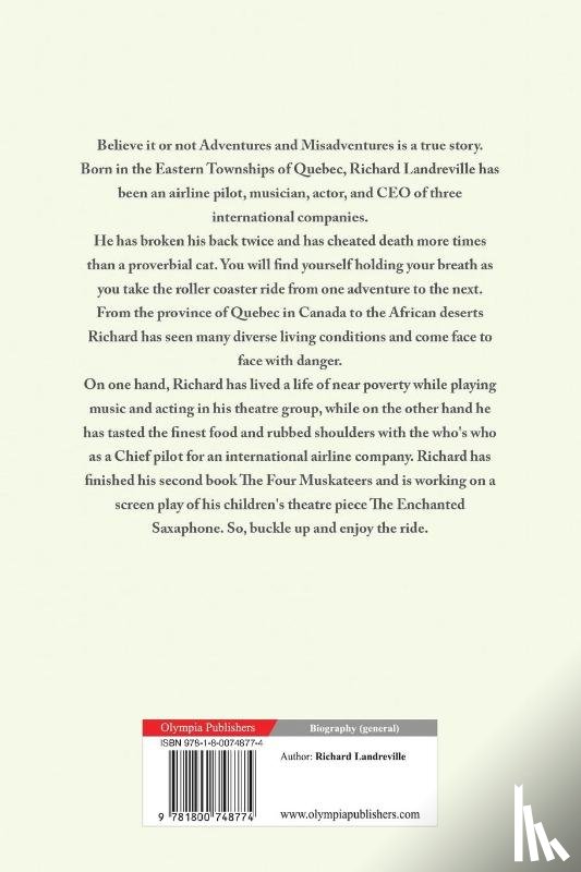 Landreville, Richard - Adventures and Misadventures of Antoine Leroi
