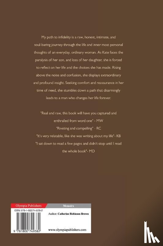 Brown, Catherine Robinson - My Path to Infidelity