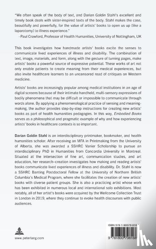 Stahl, Darian Goldin - Embodied Books