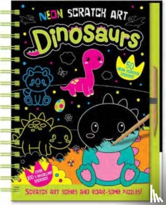 Isaacs, Connie - Neon Scratch Art Dinosaurs