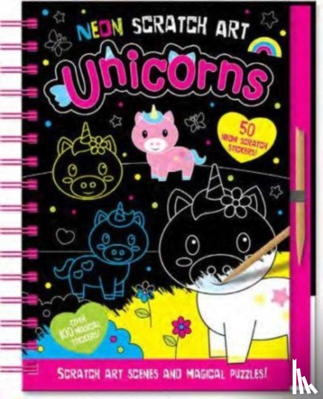 Isaacs, Connie - Neon Scratch Art Unicorns