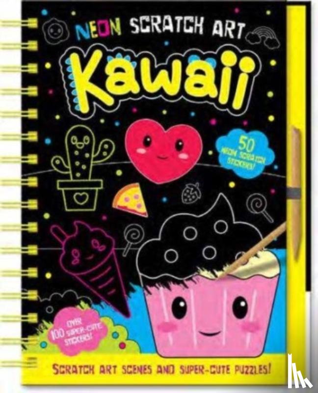 Isaacs, Connie - Neon Scratch Art Kawaii