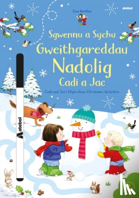 Taplin, Sam - Sgwennu a Sychu - Gweithgareddau Nadolig Cadi a Jac / Cadi and Jac's Wipe-clean Christmas Activities