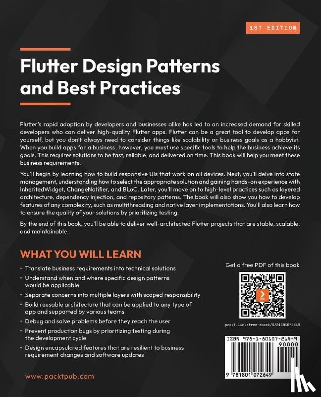 Orlova, Daria, Kadah, Esra, Blasco, Jaime - Flutter Design Patterns and Best Practices