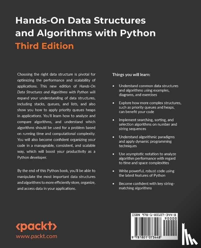 Agarwal, Dr. Basant - Hands-On Data Structures and Algorithms with Python
