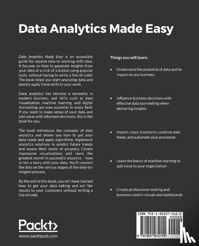 Mauro, Andrea De - Data Analytics Made Easy