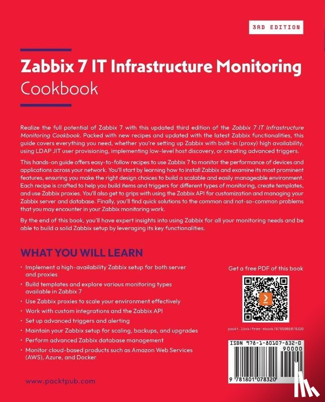 Liefting, Nathan, Baekel, Brian van - Zabbix 7 IT Infrastructure Monitoring Cookbook - Third Edition