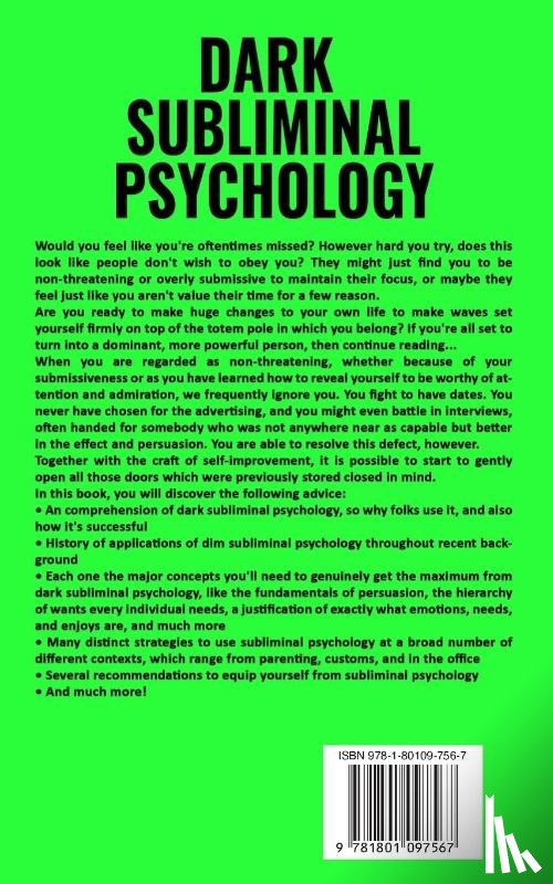 Polo Richard, Marco Eckharti - Dark Subliminal Psychology