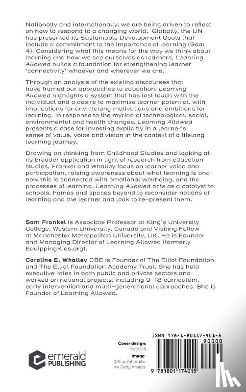 Frankel, Sam (King’s University College at Western University, Whalley, Caroline E. (The Elliot Foundation Academy Trust - Learning Allowed