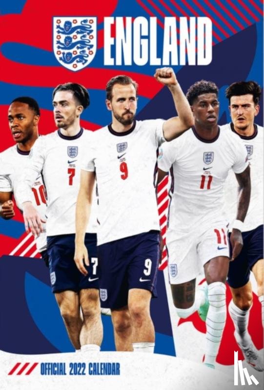 - The Official England Men Football A3 Calendar 2022
