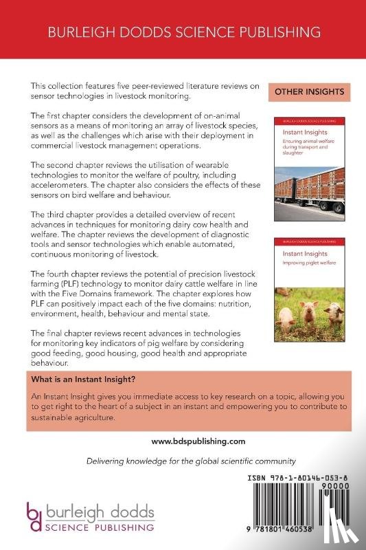 Trotter, Dr Mark (University of New England), A. Erasmus, Dr Marisa (Purdue University), Bailey, Derek (New Mexico State University (United States)), Barwick, Jamie (University of New England) - Instant Insights: Sensor Technologies in Livestock Monitoring