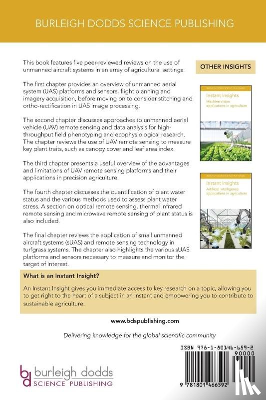 authors, Various, Ghimire, Dr Bishnu (Texas Tech University), Zhang, Dr Chunhua (Algoma University), Kovacs, Dr John M. (Nipissing University - Instant Insights: Unmanned Aircraft Systems in Agriculture