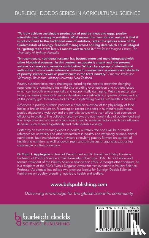  - Advances in Poultry Nutrition