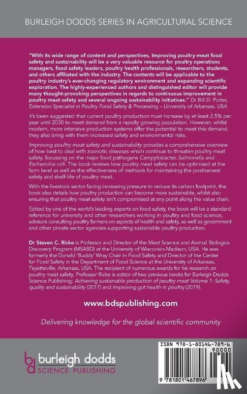  - Improving Poultry Meat Safety and Sustainability