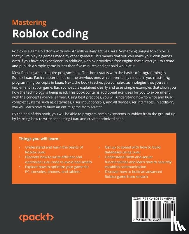 Kiepe, Mark - Mastering Roblox Coding