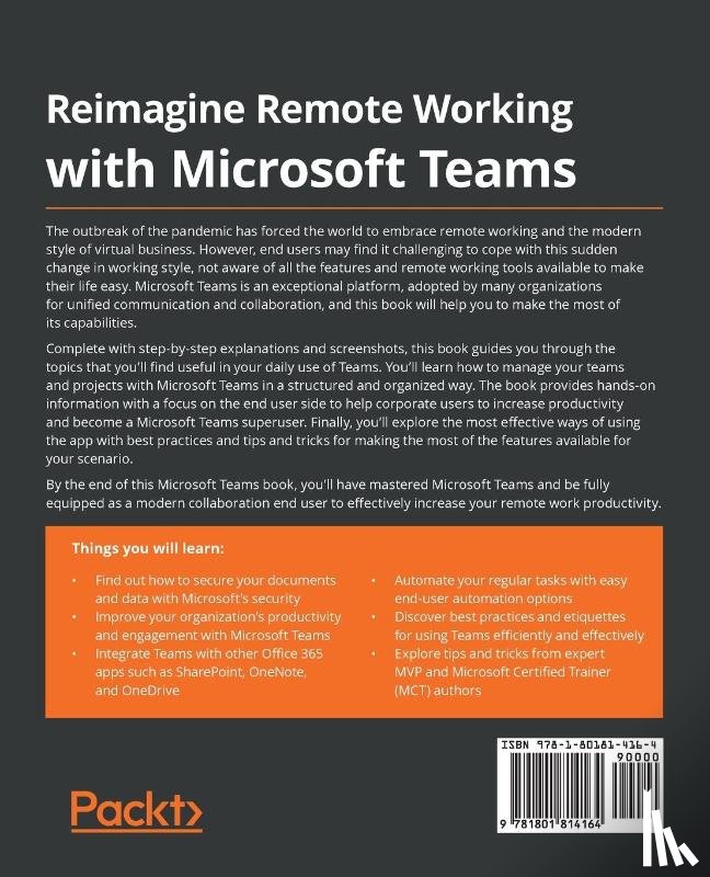 Veerapandian, Sathish, Kaur, Harsharanjeet, Madhvarayan, Ashok, Rajamanickam, Sriram - Reimagine Remote Working with Microsoft Teams