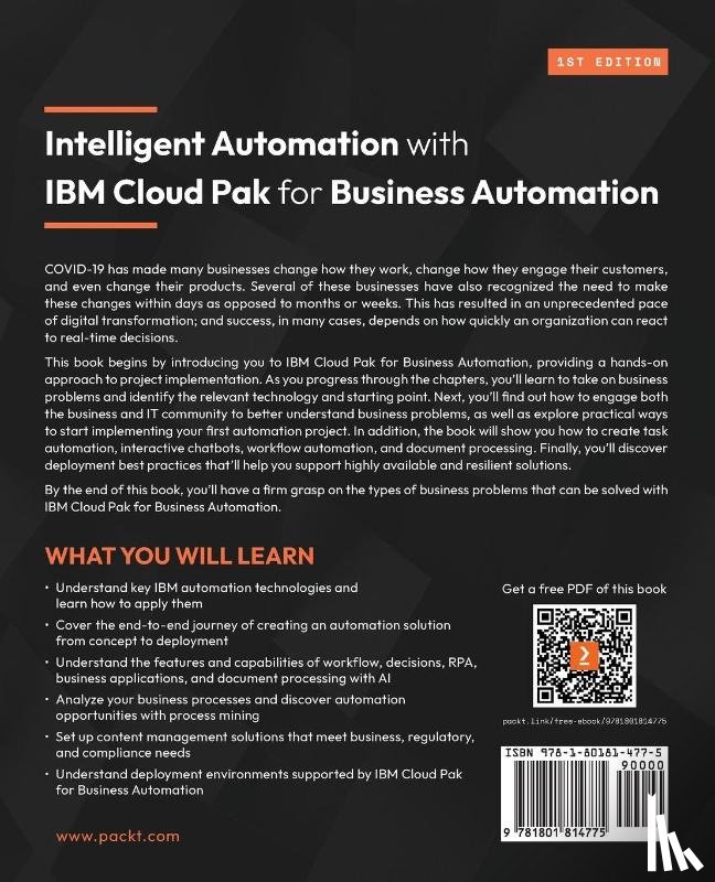 Chan, Allen, Trinh, Kevin, Molines, Guilhem - Intelligent Automation with IBM Cloud Pak for Business Automation