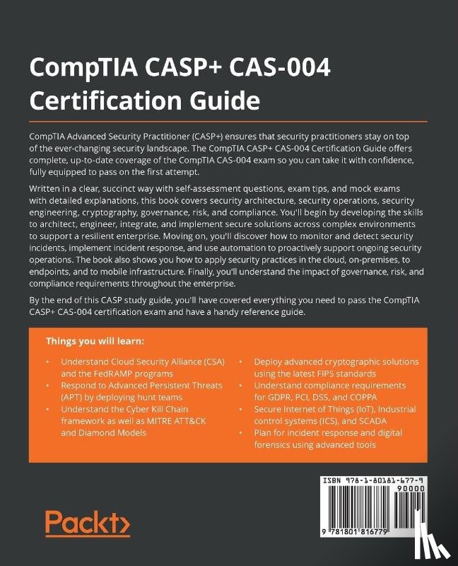 Birch, Mark - CompTIA CASP+ CAS-004 Certification Guide
