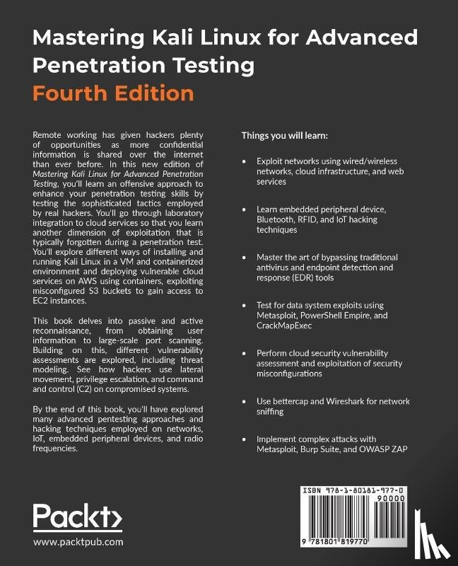 Velu, Vijay Kumar - Mastering Kali Linux for Advanced Penetration Testing
