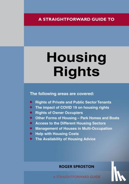Sproston, Roger - A Straightforward Guide to Housing Rights