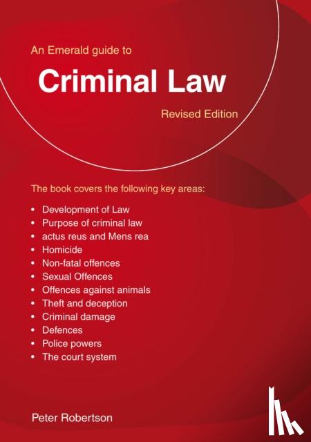 Robinson, Peter - An Emerald Guide to Criminal Law