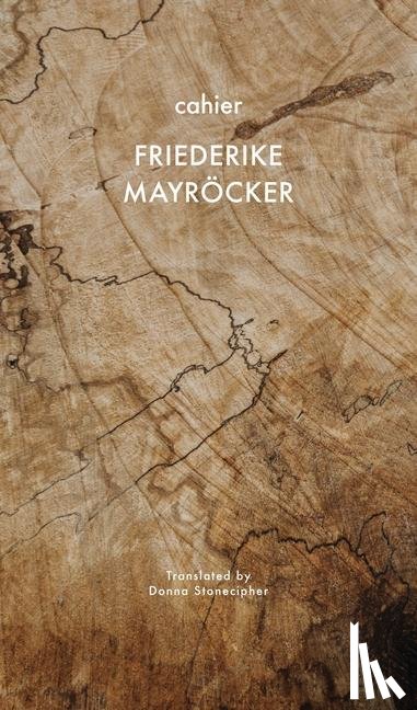 Mayrocker, Friederike - Cahier