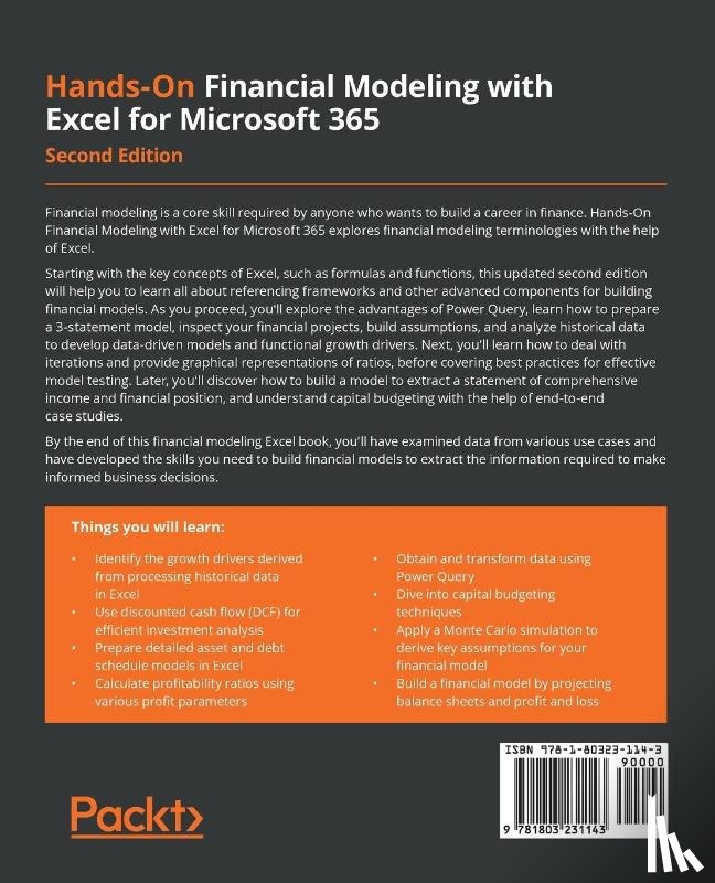 Oluwa, Shmuel - Hands-On Financial Modeling with Excel for Microsoft 365