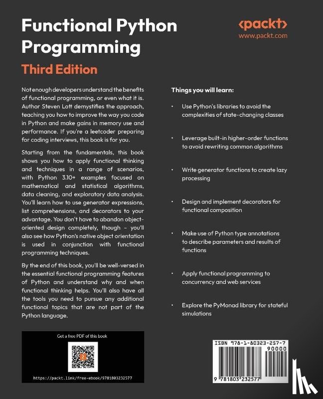 Lott, Steven F. - Functional Python Programming - Third Edition